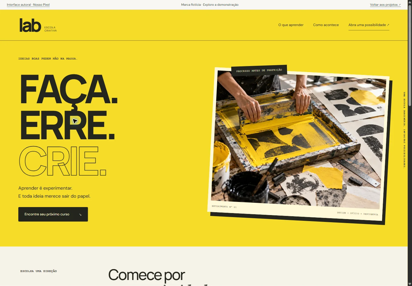 Interface LAB: Site institucional